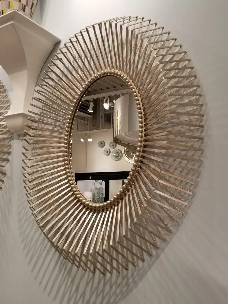 Sunburst Brass Mirror