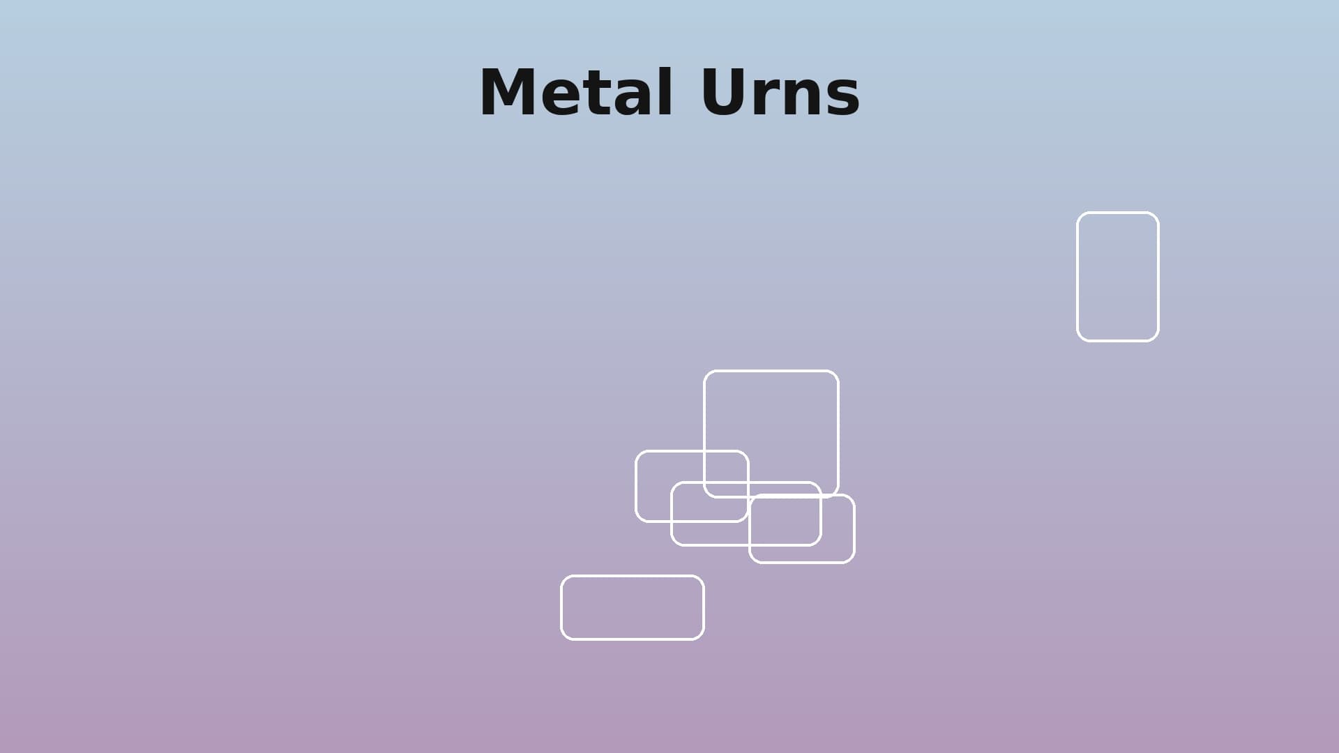 Metal Urns