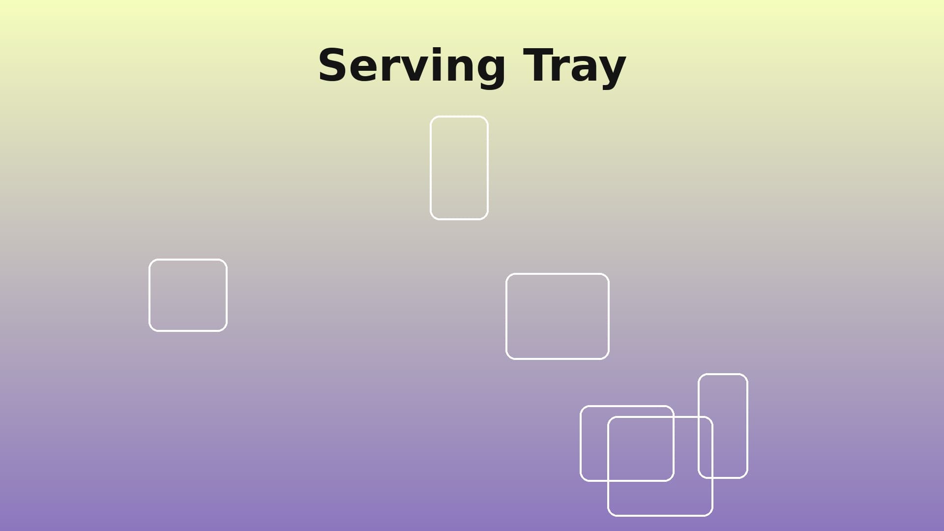 Serving Tray & Bowls